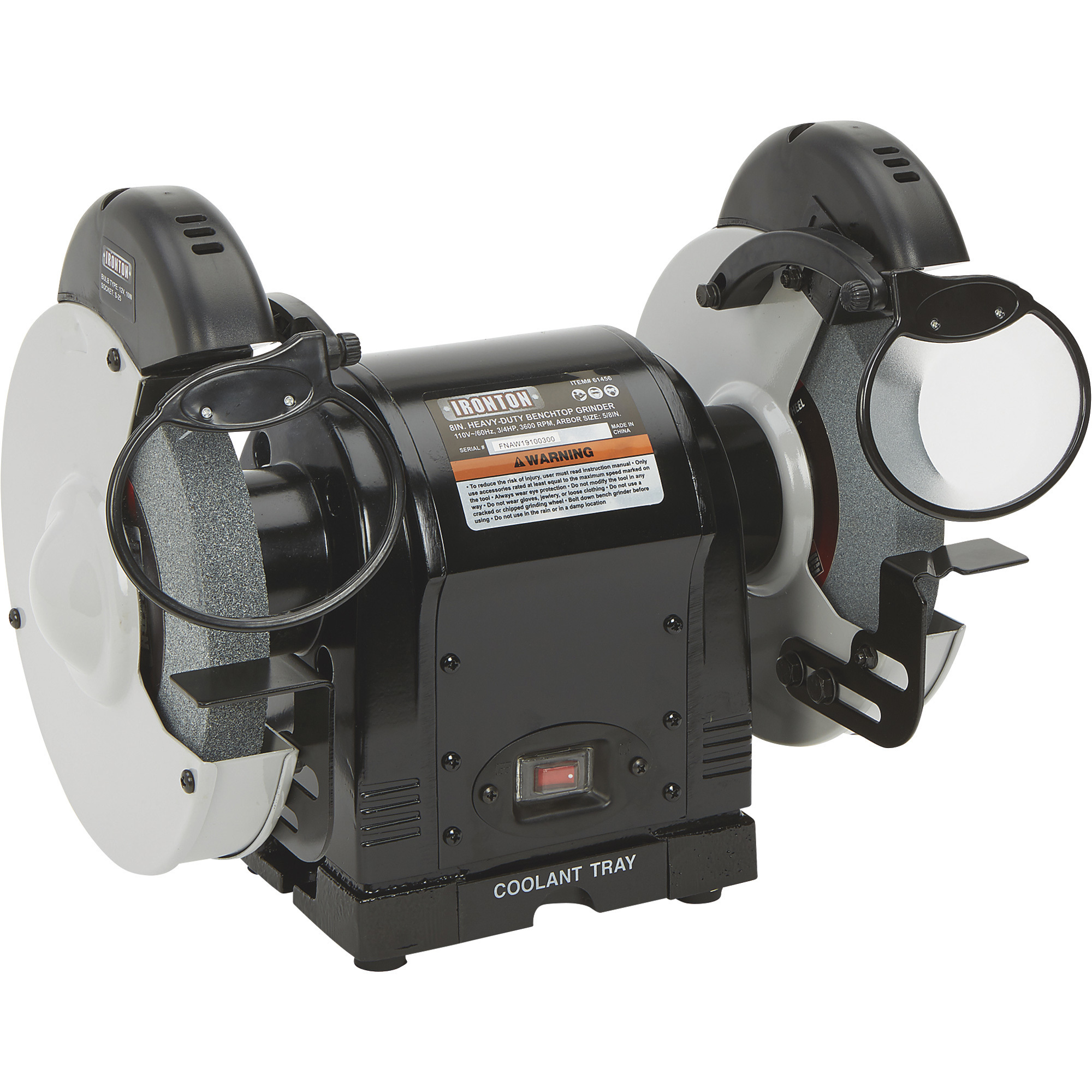 Ironton 8in. HeavyDuty Benchtop Grinder — 3/4 HP, 3600 RPM Northern Tool